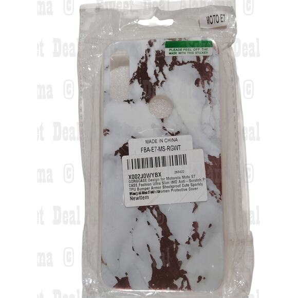 Gorgcase Cellphone Case For Motorola Moto E7, Marbled Graphics - Picture 4 of 4